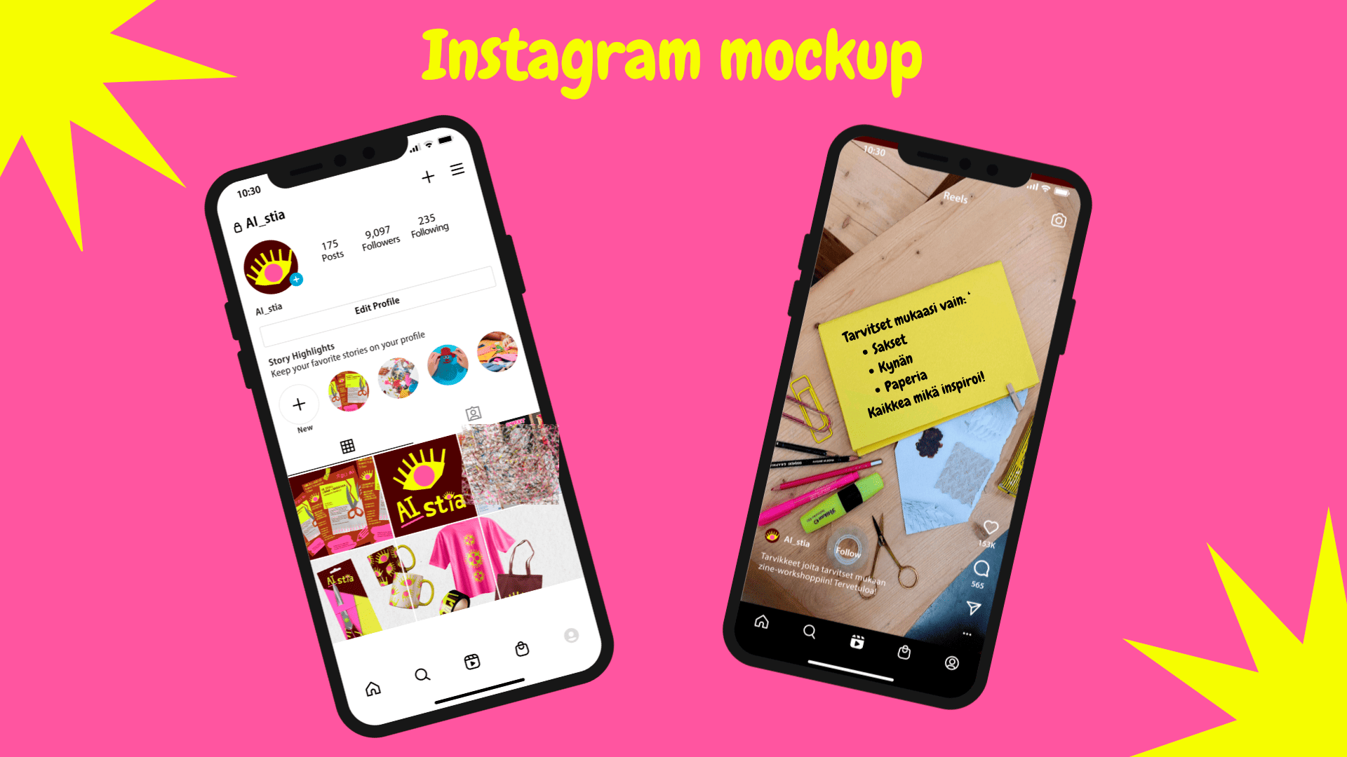 AISTIA Instagram social media design
